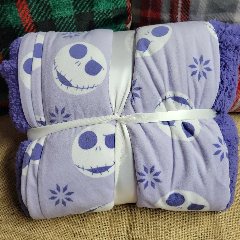 Disney Nightmare before Christmas women large pajamas set purple - Picture 3 of 5